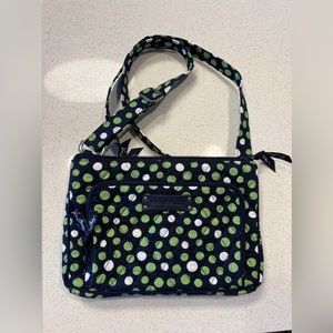 Vera Bradley Lucky Dots Little Hipster Crossbody Bag/Purse, Like New